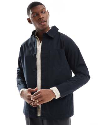 French Connection - Trench-coat doublé style veste avec col - Bleu marine