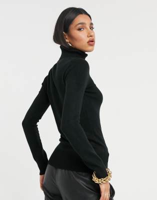 french connection black turtleneck sweater