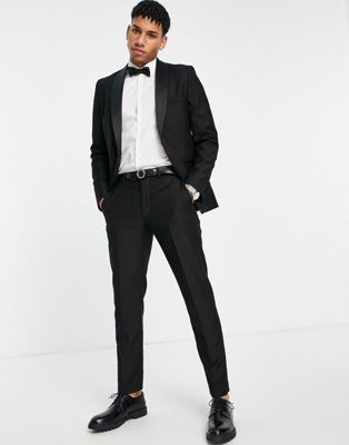 French Connection tuxedo trousers in slim fit - ASOS Price Checker