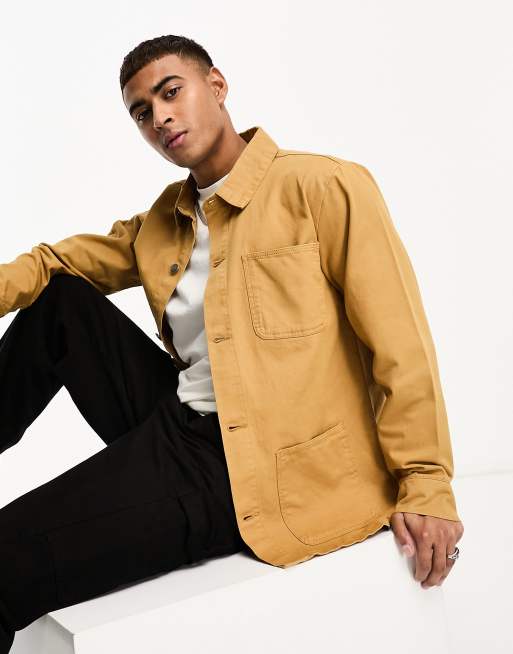 Mustard yellow utility on sale jacket