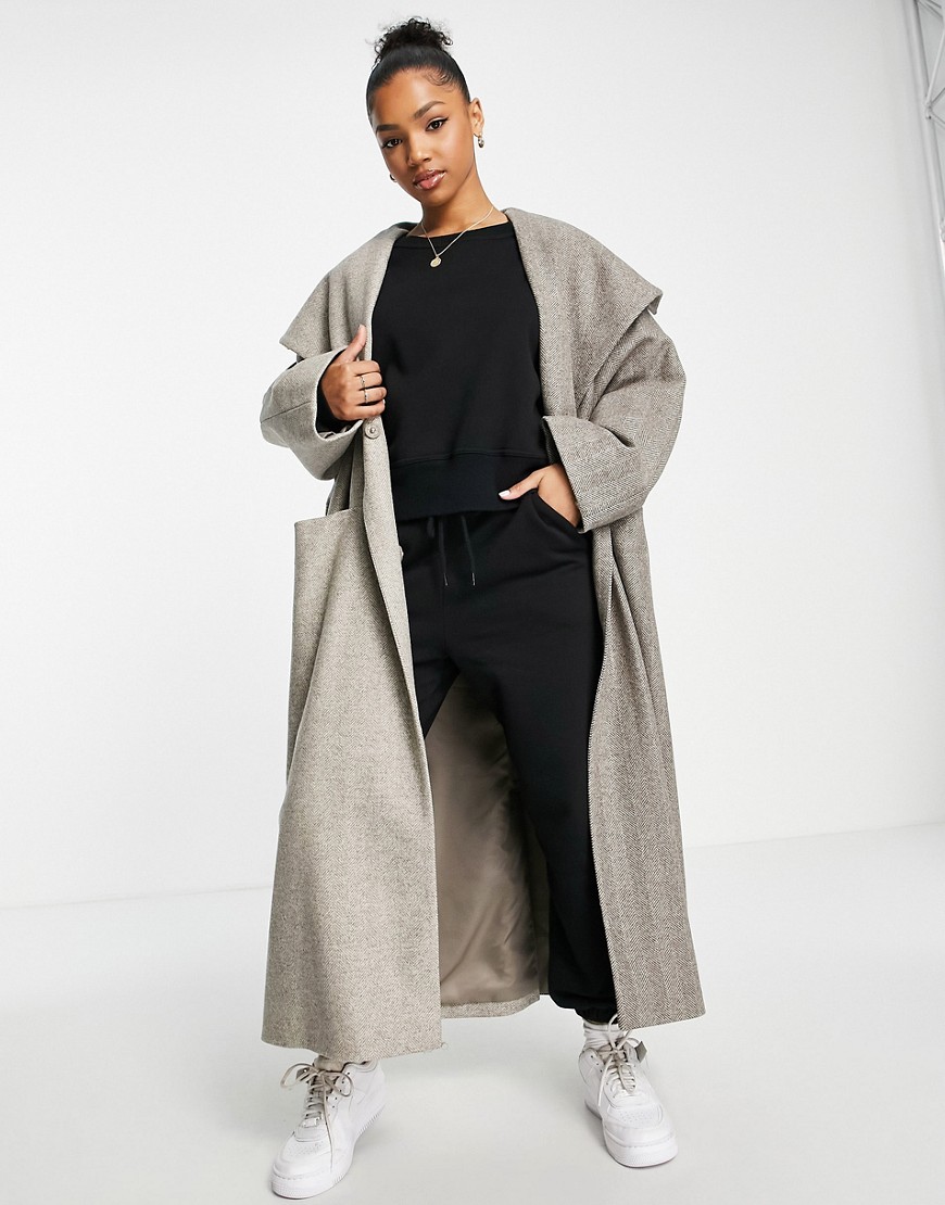 French Connection two tone edith wool coat - MULTI