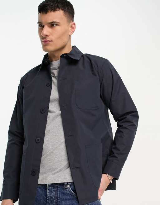 Stand Collar Utility Blazer