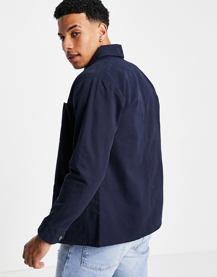 French Connection Utility Jacket In Navy-blues