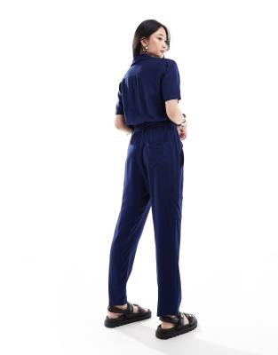 French Connection Utility Jumpsuit In Blue
