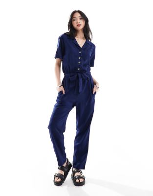 French Connection - Utility-Jumpsuit in dunklem Marineblau