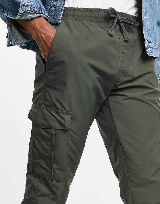 パンツ french connection gimmick cargo pants French Connection utility tech cargo pants in khaki | ASOS