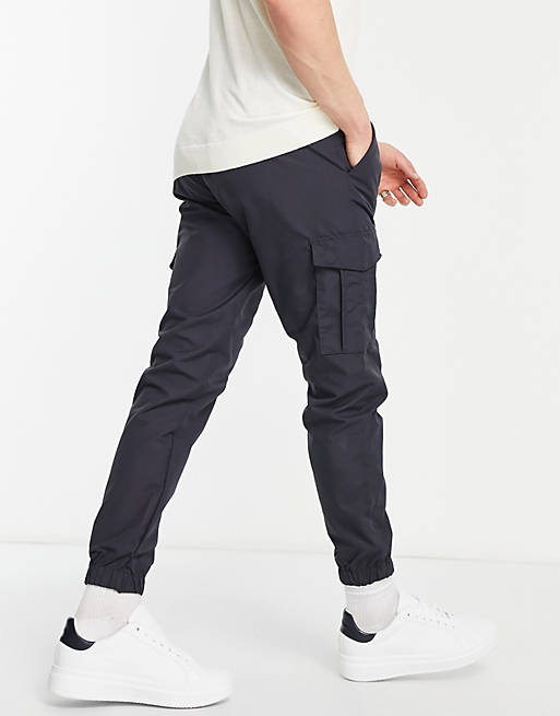 French Connection utility tech cargo pants in navy | ASOS