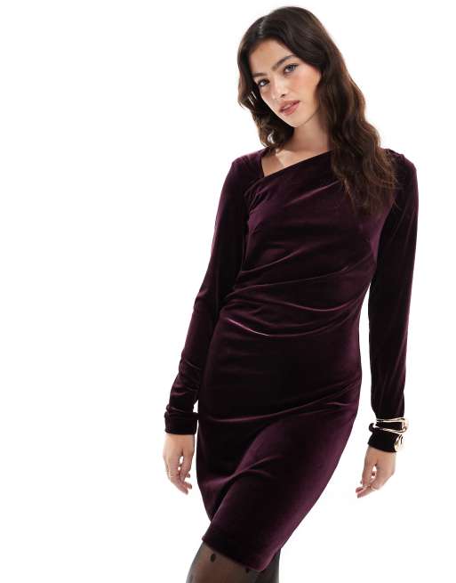 French connection burgundy dress hotsell