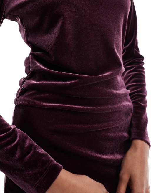 french connection burgundy dress Satin Scoop Neck Mini Dress In Burgundy  On Sale Now with Up to 54% Off