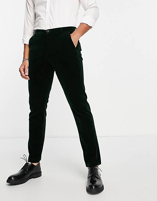 French Connection velvet slim fit trousers