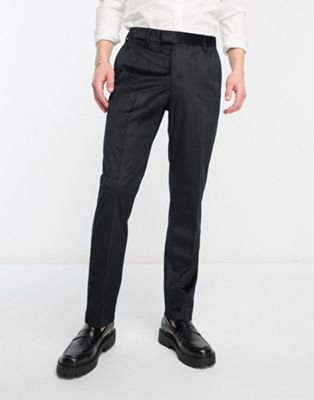 French Connection velvet suit pants in black