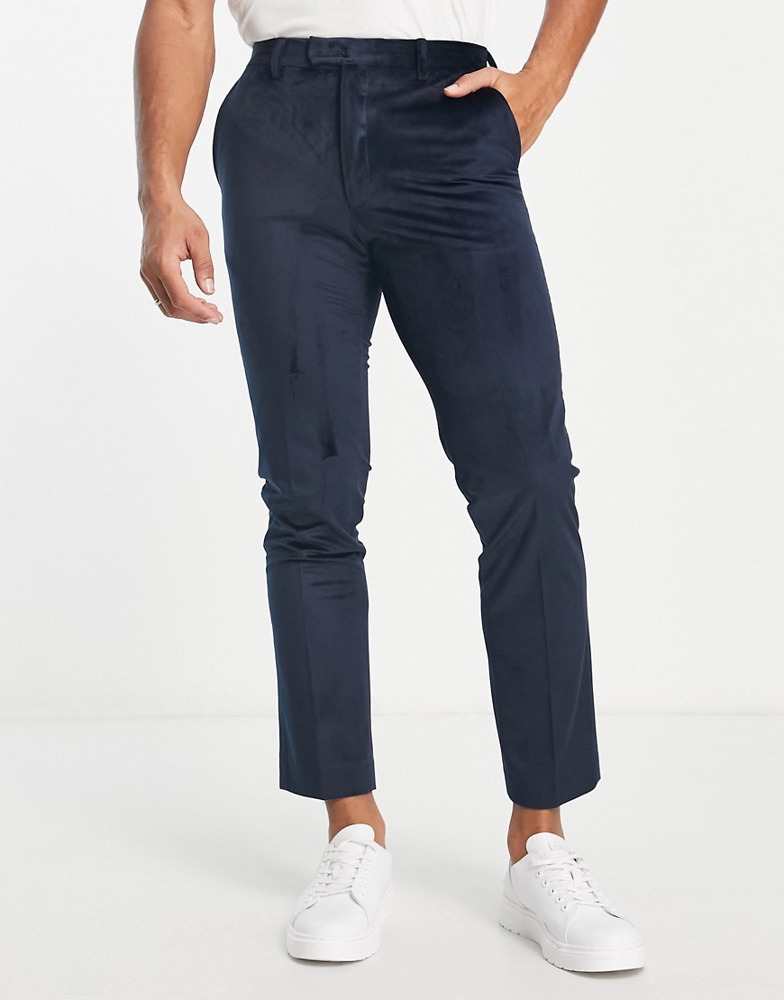 French Connection Wedding Suit Pants In Navy