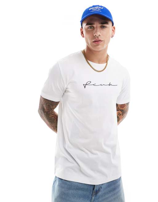 French Connection – Vit t-shirt med skriftlogga på bröstet, 2 av 4