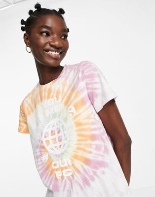 French Connection vive tie dye printed t-shirt