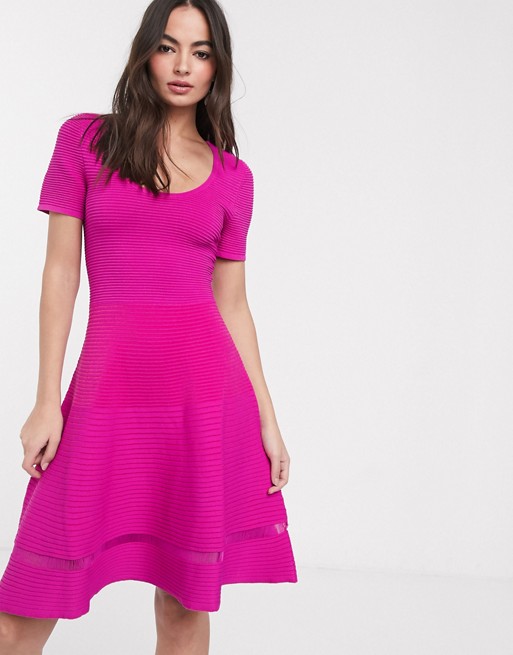 French Connection voletta crepe short sleeve dress
