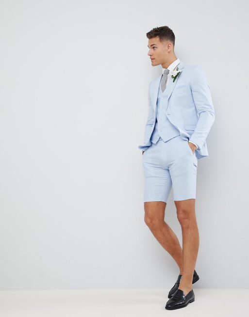 French connection wedding linen slim deals fit shorts