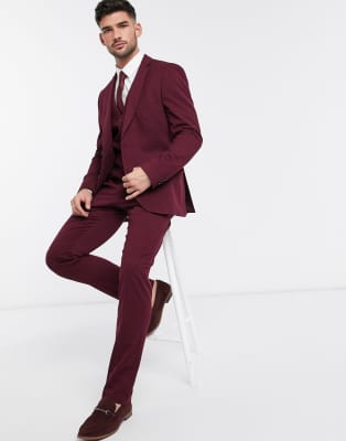 french connection slim fit olive flannel suit