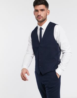 flannel suit vest