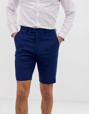 french connection wedding linen slim fit shorts