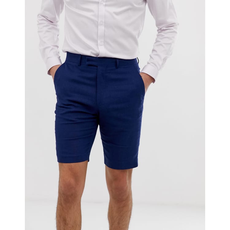 french connection wedding linen slim fit shorts