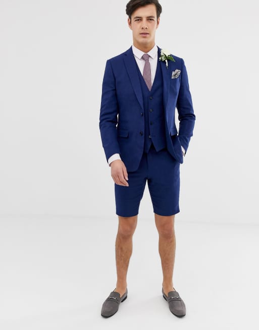 French connection wedding linen slim fit shorts clearance