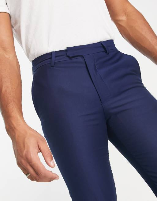 Buy Blue Pants & Trousers For Men in Online - FRENCH CROWN