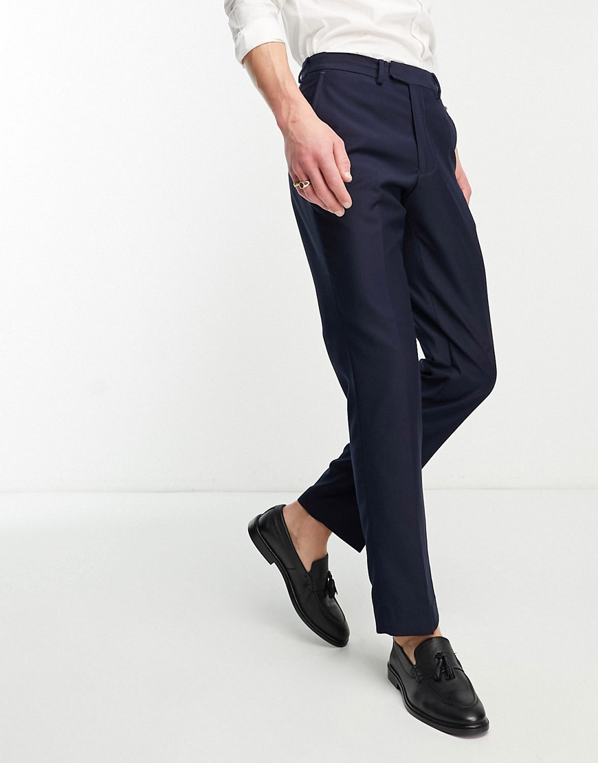 French Connection wedding suit trousers in navy