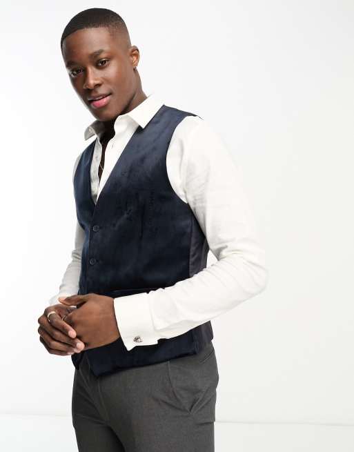 Grey shirt black on sale waistcoat