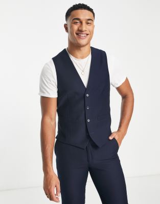 French Connection French Connection wedding waistcoat in navy