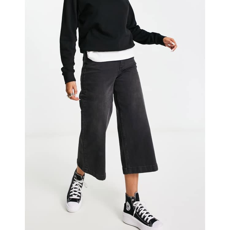 Black culotte hot sale jeans