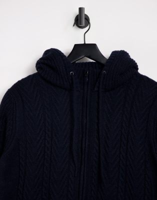 wool hooded jumper