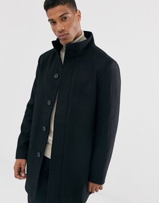 French Connection wool blend funnel neck coat | ASOS
