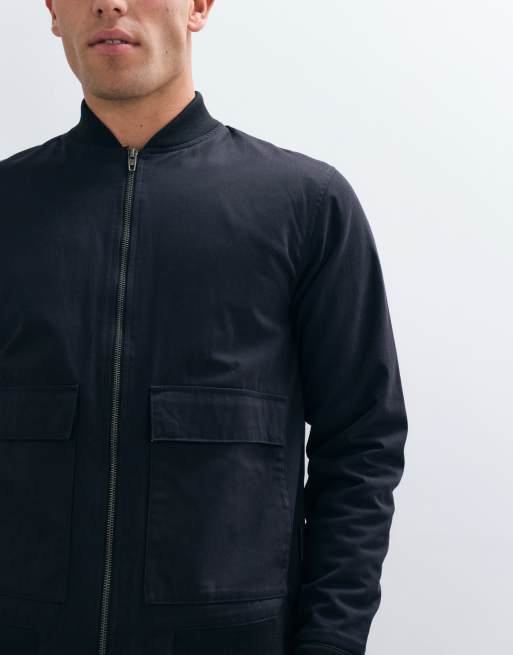 French Connection worker bomber jacket in navy, 2 of 5
