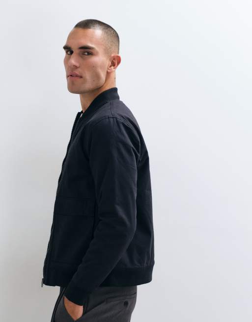 French Connection worker bomber jacket in navy, 3 of 5