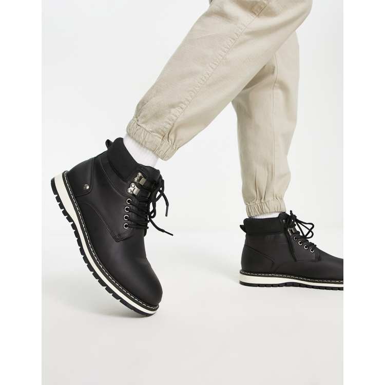 pantoffel Zaklampen Schots French Connection - Workwear - Outdoor laarzen in zwart | ASOS