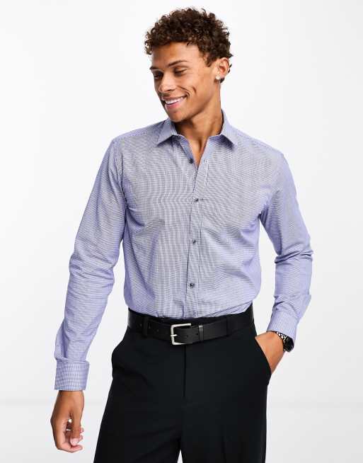 French Connection YD check smart shirt in blue | ASOS