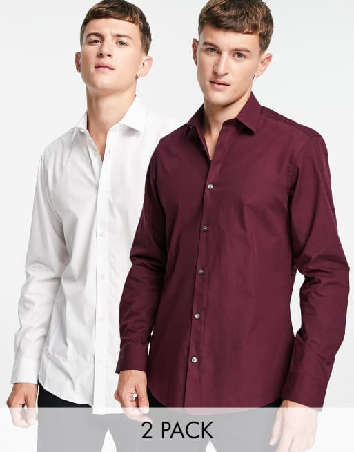 French Connection – Zestaw 2 eleganckich koszul o dopasowanym kroju