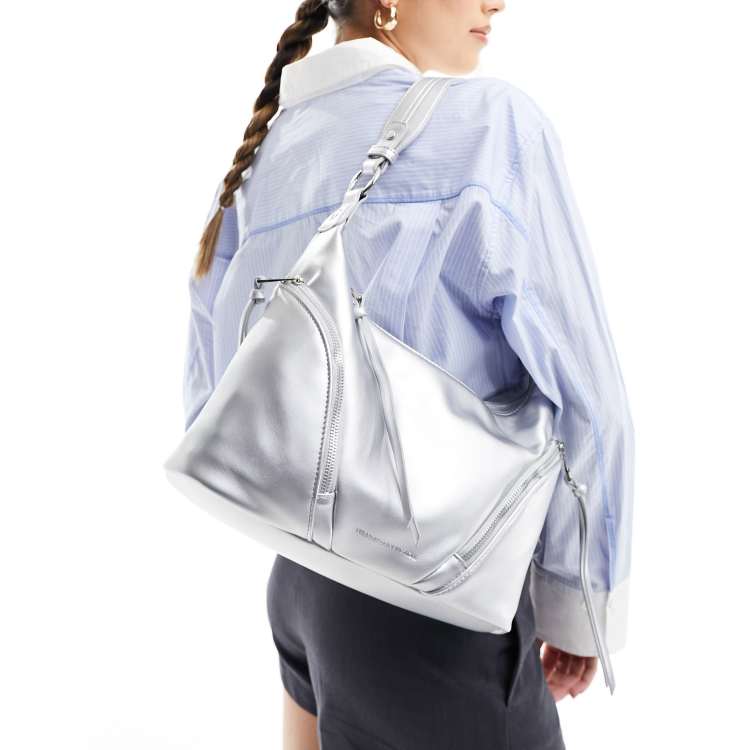 CONNECTION PURSE BAG シルバー Silver Leather Cole Crossbody Bag | Lulu Guinness