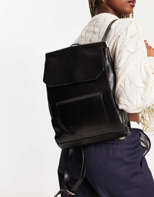 French connection store black backpack