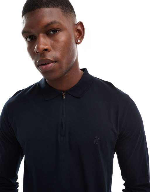 French connection long sleeve polo hotsell