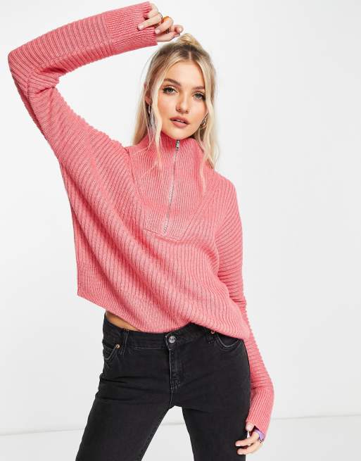 French connection pink clearance sweater