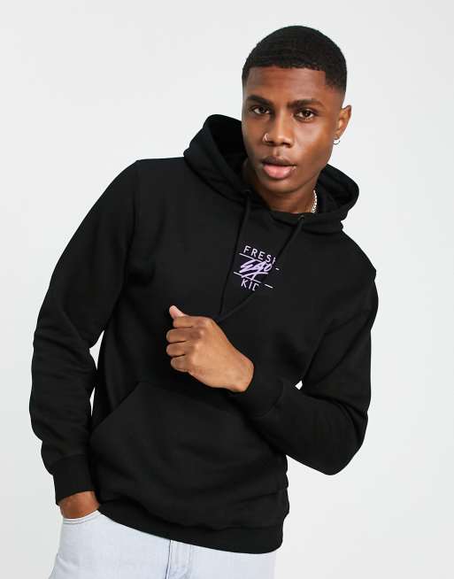 Fresh Ego Kid logo print sweatshirt in black