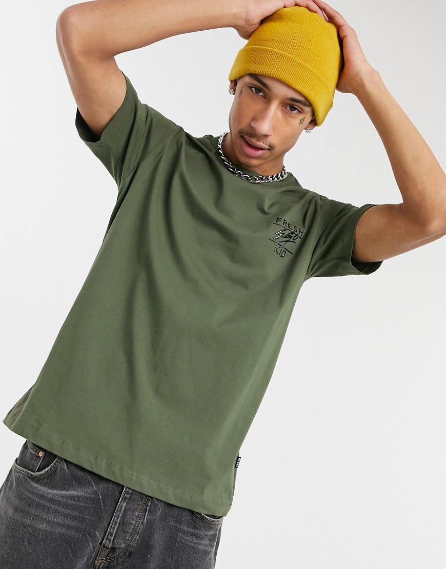 Fresh Ego Kid - T-shirt met klein logo in groen
