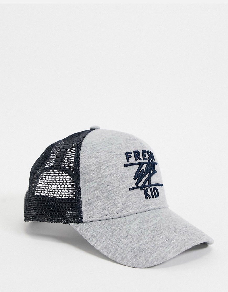 Fresh Ego Kid trucker gray cap-Grey