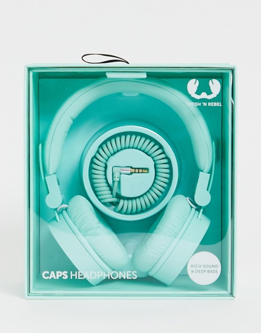 Fresh n Rebel caps headphones in mint