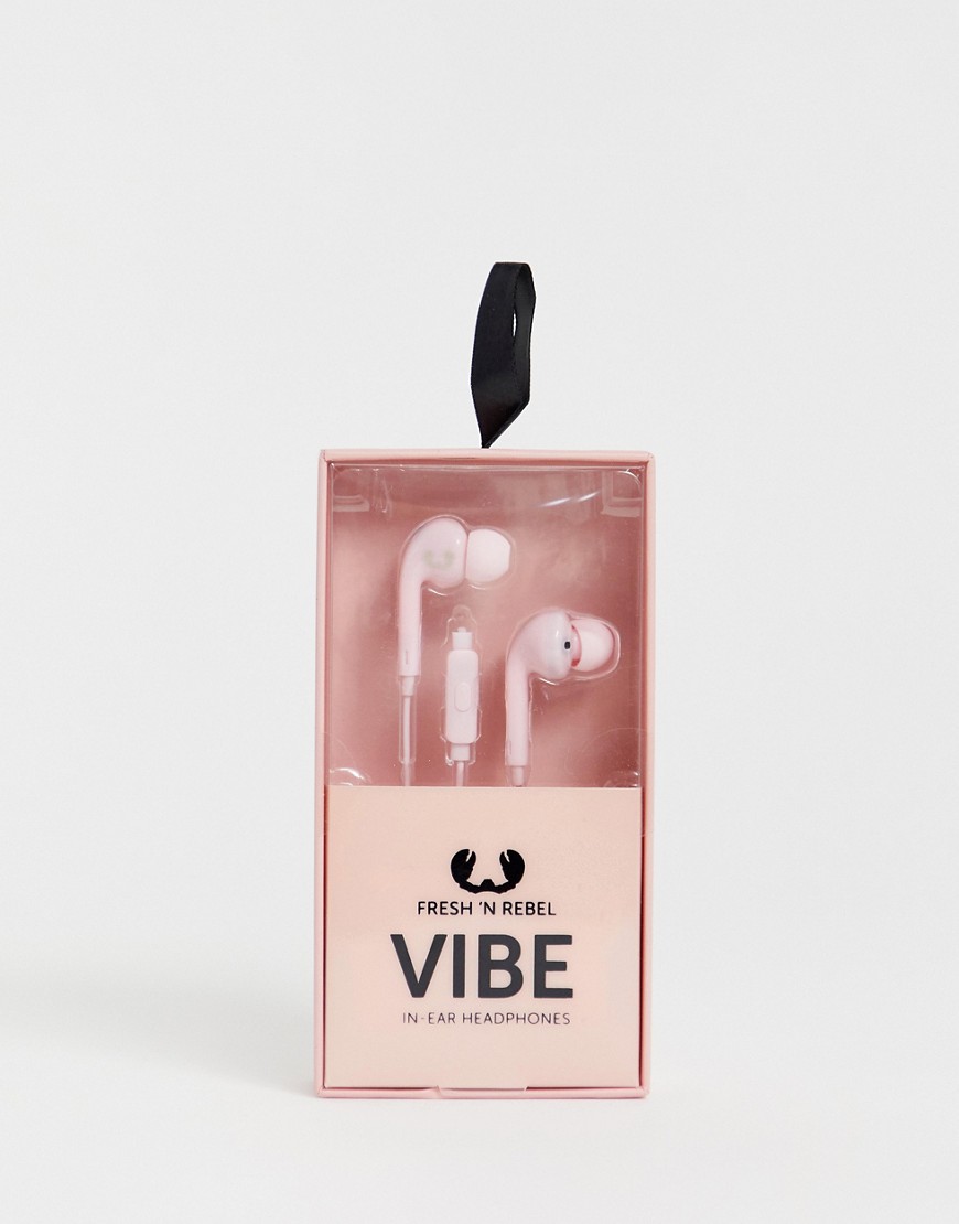 Fresh n Rebel vibe earphones in pink-Multi