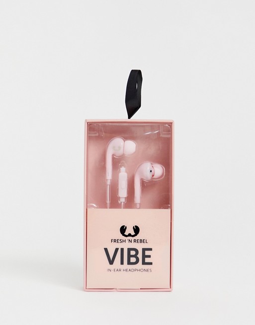 Fresh n Rebel vibe earphones in pink | ASOS