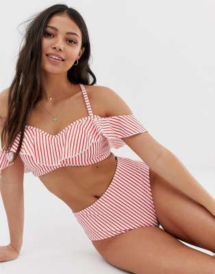 freya totally stripe bikini bottom