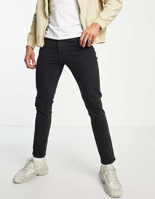 Friday sorte jeans i smal pasform fra Weekday