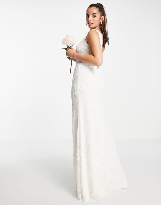 Frock and frill wedding dress hotsell